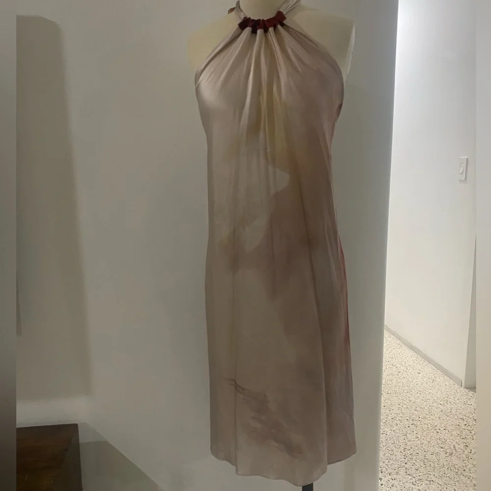 Silvia Tcherassi Silk halter midi dress - Picture 3 of 8